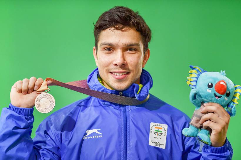 CWG 2018 Medal India Deepak Lather