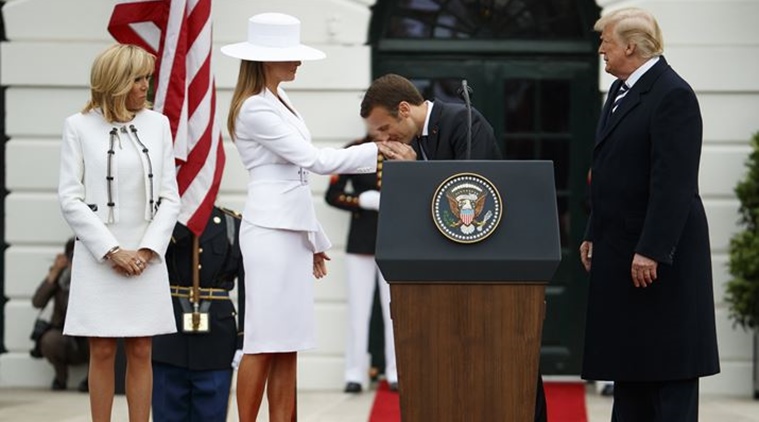 Handshakes, hugs and kisses aside: Here are some funny moments as Trump welcomes Macron for first state visit