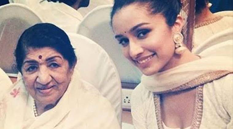 Shraddha Kapoor and Lata Mangeshkar photos