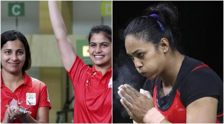manu bhaker, heena sidhu and punam yadav
