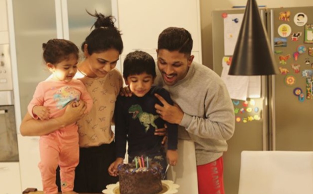 allu ayaan birthday photo