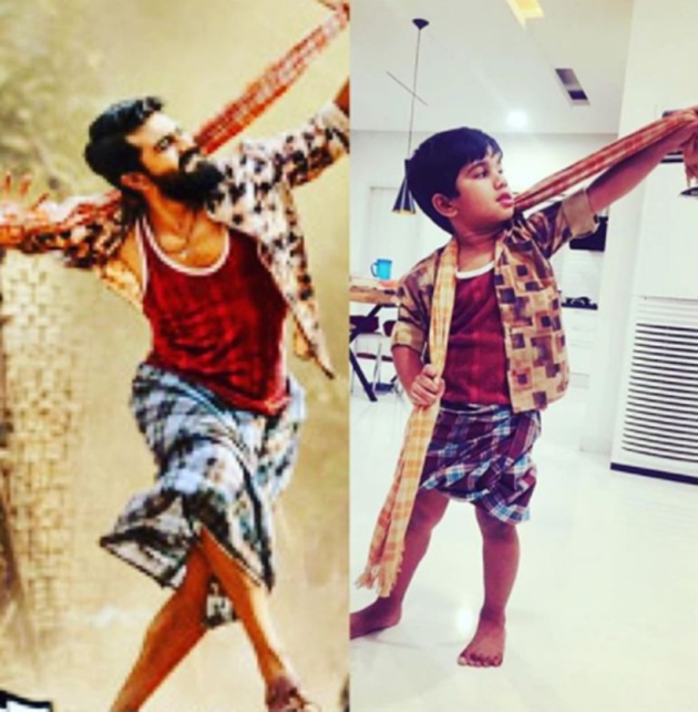 allu ayaan Rangasthalam star Ram Charan