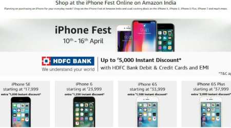 Apple iPhone Fest, Apple iPhone X, iPhone 8, iPhone 8 Plus, iPhone 7, iPhone offers, iPhone 6S Plus, iPhone 6S, iPhone 6, iPhone SE, iPhone sale Amazon