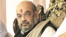 BJP president Amit Shah. (Express photo/Prashant Nadkar)