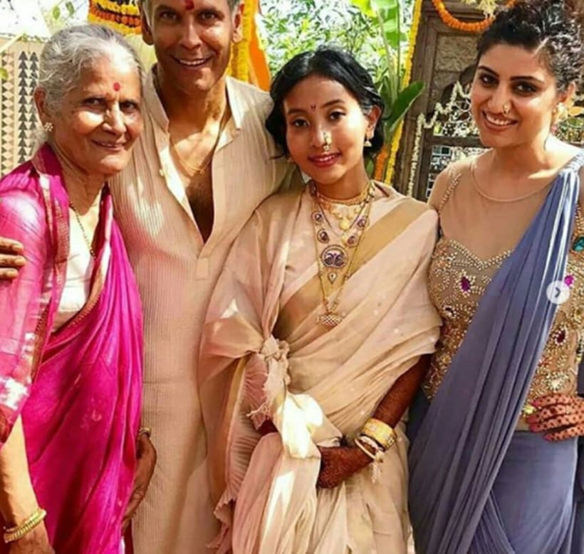 Milind Soman and Ankita Konwar photos