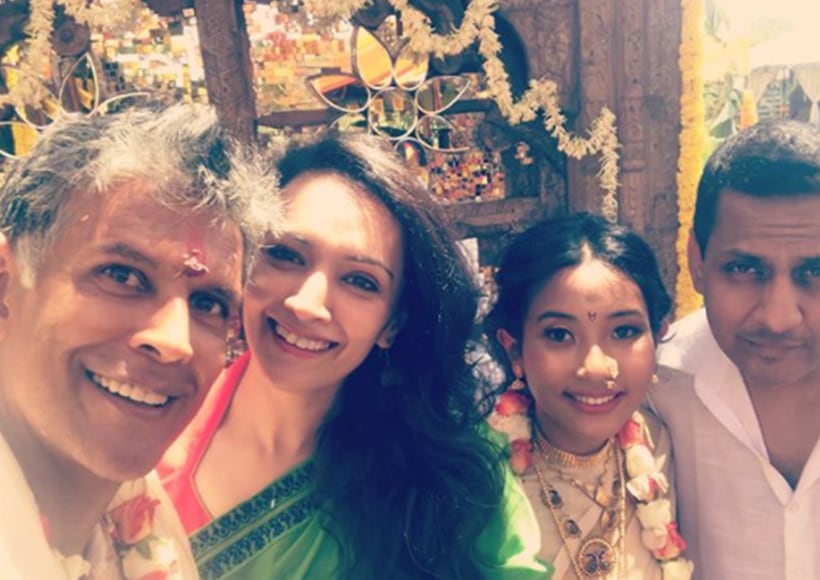 milind soman marriage
