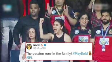 IPL 2018 RCB vs KXIP: Anushka Sharma cheering for Virat Kohli is now a meme  | Trending News,The Indian Express