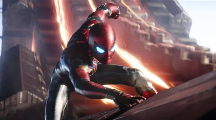 Avengers Infinity War: Tom Holland's Spider-man slings web in the new clip  | Entertainment News,The Indian Express