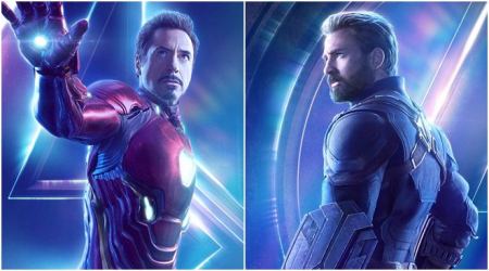 avengers infinity war posters featuring captain america and iron man