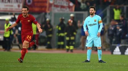 Barcelona, Ernesto Valverde, Ernesto Valverde Barcelona, La Liga, Barcelona vs AS Roma, sports news, football, Indian Express