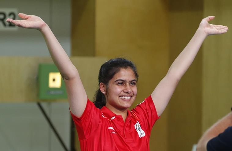 Image result for Manu Bhaker , Jeremy Lalrinnunga make it a day of golden firsts for India at Youth Olympics