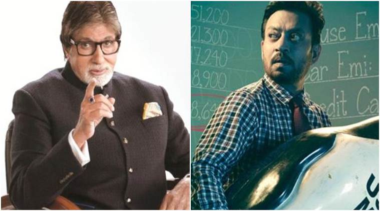 Amitabh Bachchan has given thumbs up to Irrfan Khan Blackmail
