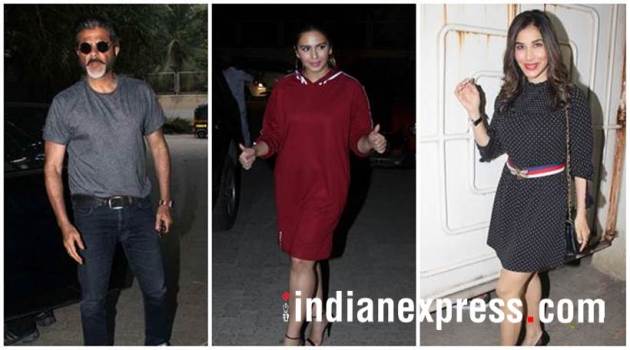 Blackmail special screening Anil Kapoor, Huma Qureshi Sophie Choudry