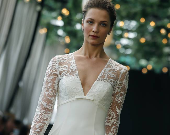 Bridal Fashion Week, Bridal Fashion Week Amsale, Bridal Fashion Week Romona Keveza, bridal dresses, wedding dress designs, Bridal Fashion Week Reem Acra, indian express, indian express news