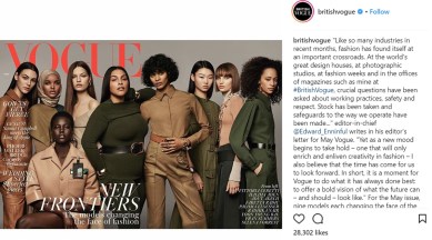 british vogue, british vogue latest cover, british vogue cover viral, british vogue black women cover, british vogue hijabi model, british vogue me too cover, british vogue hijabi models black models cover, Indian Express, Indian Express News