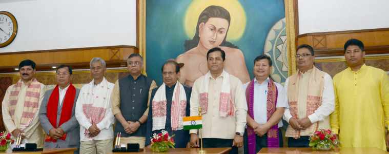 Assam Cm Sonowal Expands Cabinet After Two Years Inducts Seven