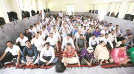 The first session was held at the Community Centre in Model Town, Monday. (Praveen Khanna)