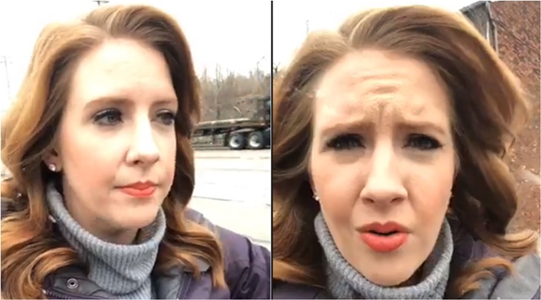 viral video, bizarre viral videos, funny Meghan Schiller KDKA, Meghan Schiller KDKA videos, Meghan Schiller KDKA Facebook, Indian Express, Indian Express News 