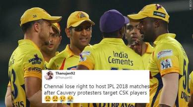 IPL 2018, IPL Chennai matches, Chennai Super Kings, Cauvery Protest, Chennai, chennai protests, chennai super kings, CSK, CSK KKR, twitter reactions, indian express, indian express news