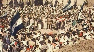 syrian independence flag celebration
