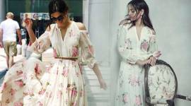 Diana Penty, Diana Penty latest photos, Diana Penty fashion, Diana Penty Payal Pratap, Diana Penty summer dresses, Diana Penty floral printed dress, Sonakshi Sinha floral printed dress, Sonakshi Sinha summer fashion, indian express, indian express news