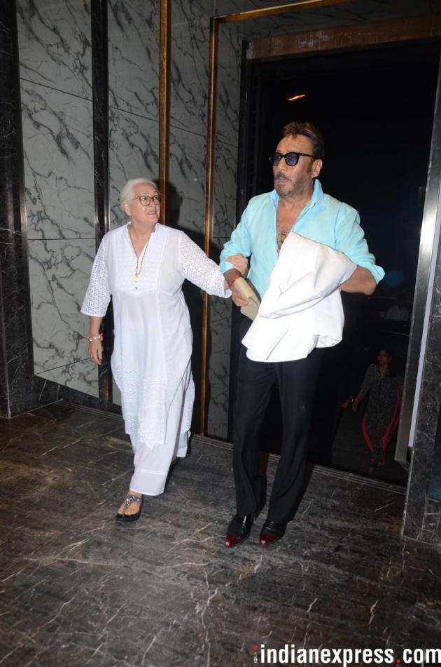 jackie shroff with nafisa ali