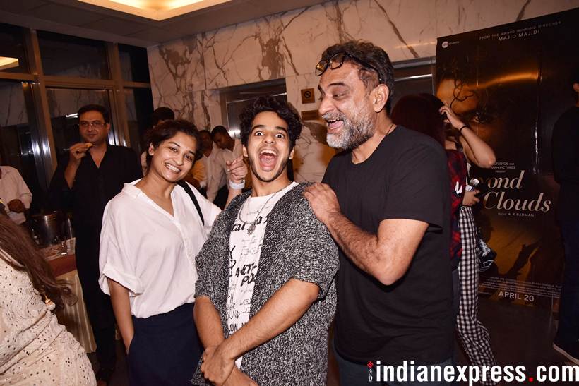 ishaan khatter with gauri shinde and r balki