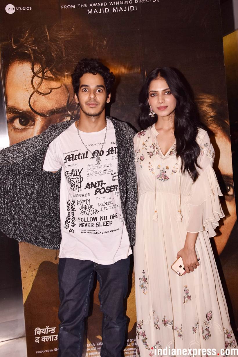 ishaan khatter with malavika mohanan