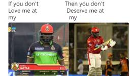 IPL 2018, Chris Gayle ipl 2018, Chris Gayle Kings XI Punjab, SunRisers Hyderabad match with Kings XI Punjab, Kings XI Punjab, If you don't love me at my worst, you don't deserve me at my best' meme, Virender Sehwag Chris Gayle meme, indian express, trending news