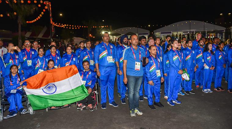 Commonwealth Games 2018 India Flag Hoisted At Gold Coast Sports News The Indian Express