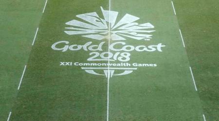 Rugby Sevens - Gold Coast 2018 Commonwealth Games - Men's Medals Ceremony - Robina Stadium - Gold Coast, Australia - April 15, 2018. Gold medalists team New Zealand perform the haka. REUTERS/David Gray