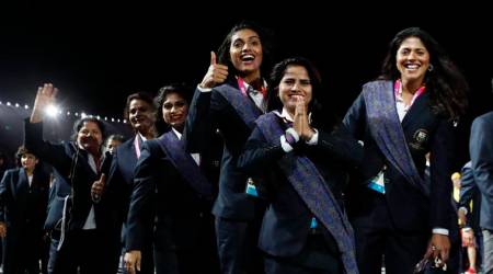 India's contingent at the Commonwealth Games