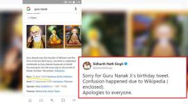 Uttar Pradesh minister, Uttar Pradesh minister wish Guru Nanak Gurpurab, Uttar Pradesh minister wish birth anniversary of Guru Nanak seven months in advance