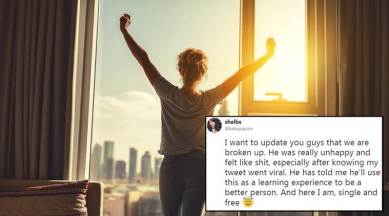 woman breaks up with boyfriend, woman fat shamed, woman fat shamed by boyfriend, viral twitter thread, indian express, indian express