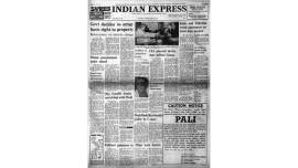 Indian express Forty Years Ago, indian express front page, indian express editorial