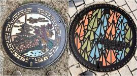 japan manhole, japan manhole cover, japan manhole cover local landmark, japan manhole Local Handicraft