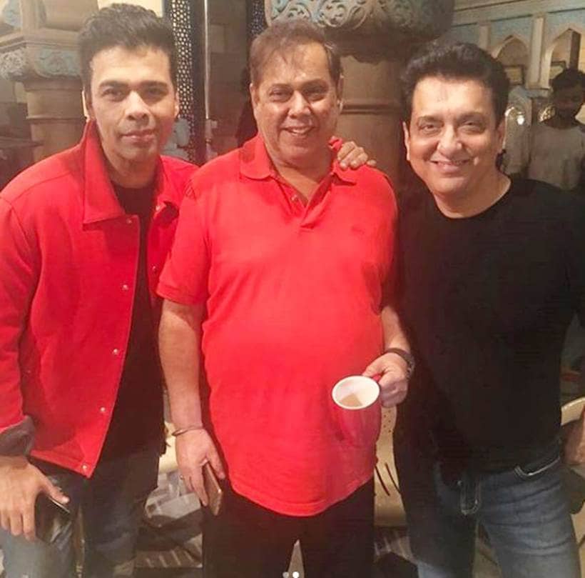 karan johar with sajid nadiadwala and david dhawan