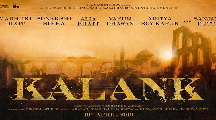 Kalank movie poster 