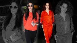 Kangana Ranaut, Katrina Kaif, Kangana Ranaut fashion, Katrina Kaif fashion, Kangana Ranaut style, Katrina Kaif style, Kangana Ranaut latest news, Katrina Kaif latest news, Kangana Ranaut latest photos, Katrina Kaif latest photos, athleisure trend, celeb fashion, bollywood fashion, indian express, indian express news