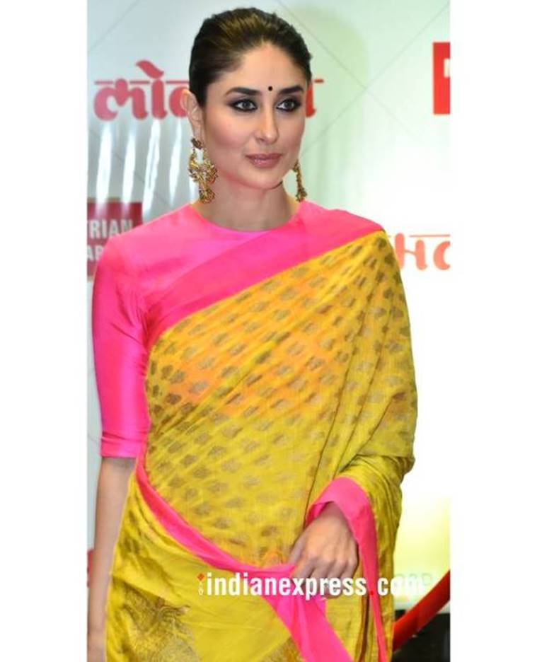 Yellow fashion, fashionable trendy colour of year, Priyanka Chopra fashion, Priyanka Chopra Indian fashion, Priyanka Chopra latest photos, Kareena Kapoor Khan, Kareena Kapoor Khan yellow sari, Kareena Kapoor Khan latest photos, Manushi Chhillar, Manushi Chhillar bold colours, Manushi Chhillar yellow gown, Manushi Chhillar latest photos, Esha Gupta, indian express, indian express news