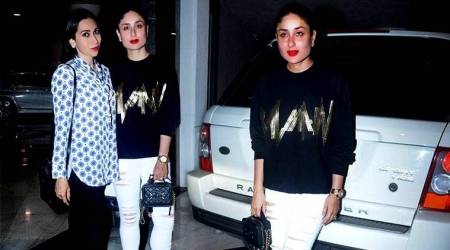 Kareena Kapoor Khan, Kareena Kapoor Khan latest photos, Kareena Kapoor Khan fashion, Kareena Kapoor Khan Balmain, Kareena Kapoor Khan karisma kapoor photos, Kareena Kapoor Khan casual fashion, indian express, indian express news