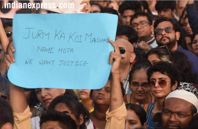 Kathua Unnao rape protest Delhi Mumbai