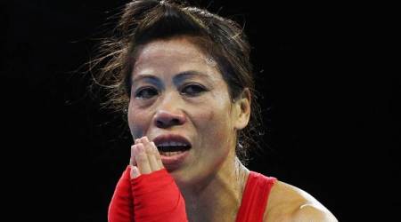 Mary Kom after she won her final bout at CWG 2018. (Source: Reuters)
