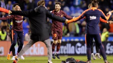 Barcelona win 25th La Liga title.