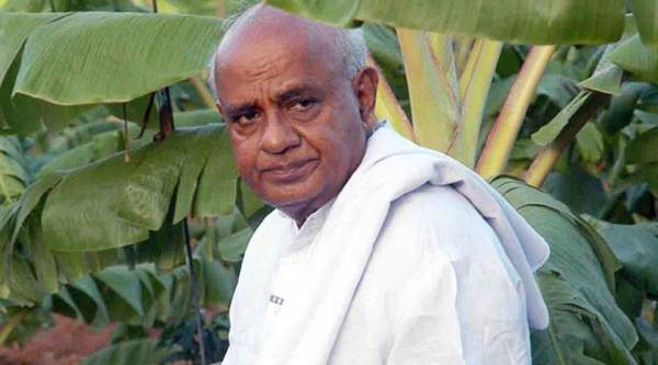 Chennai: H D Deve Gowda visits Karunanidhi, says DMK chief had a role in making him PM