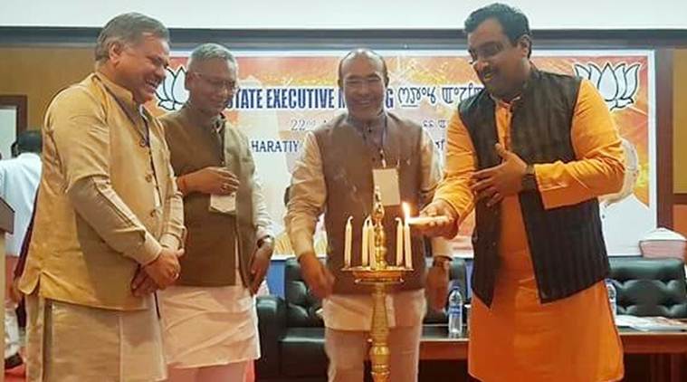 bjp general secretary ram madhav, ram madhav congress, ram madhav attacks congress, ram madhav in manipur, bjp in manipur, ram madhav atrocities against women