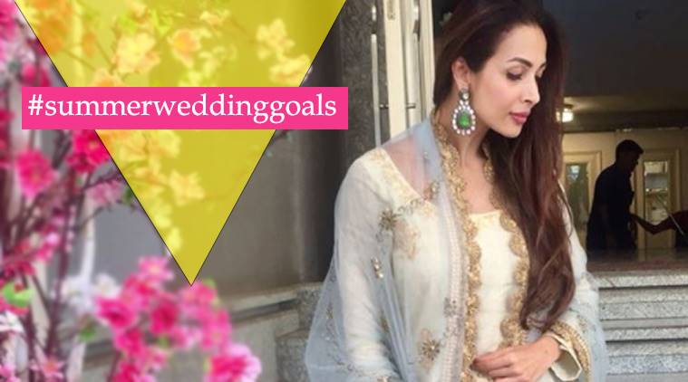 Malaika Arora, Malaika Arora latest photos, Malaika Arora fashion, Malaika Arora summer wedding outfits, summer wedding outfits, Malaika Arora ethnic fashion, Malaika Arora wedding fashion, indian express, indian express news