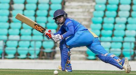Nagpur: Indian batswoman Mithali Raj plays a shot during the 3rd ODI match against England at Vidarbha Cricket Association Jamtha Stadium in Nagpur on Thursday. PTI Photo (PTI4_12_2018_000290B)