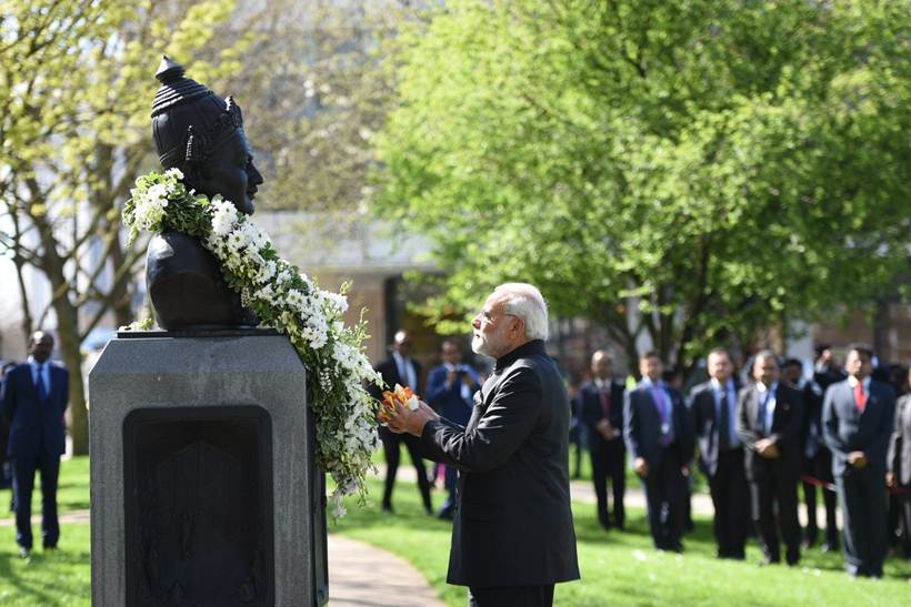 Modi is in London to attend the Commonwealth Heads of Government Meeting.