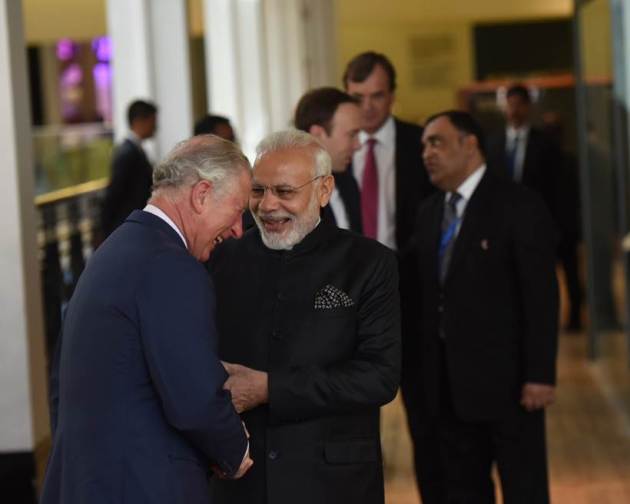 Modi is in London to attend the Commonwealth Heads of Government Meeting.